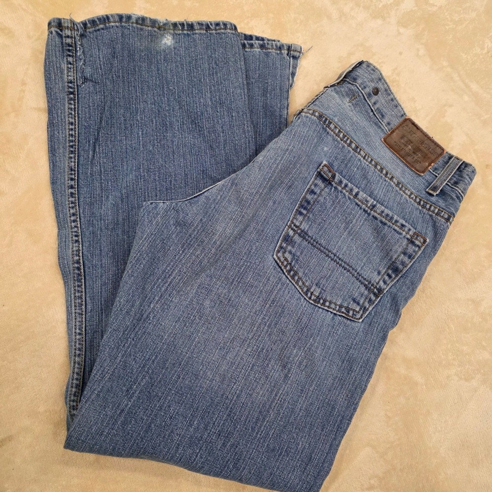 Signature by Levi Strauss Men's Jeans 34x30 Low Boot Cut Blue Denim 100% Cotton
